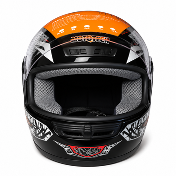 Мотошолом MotoTech WLT-106, розмір M, чорний 14210371 фото